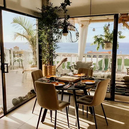Taoro - Private Pool & Sunset Sea View شقة بويرتو ذي لا كروز
